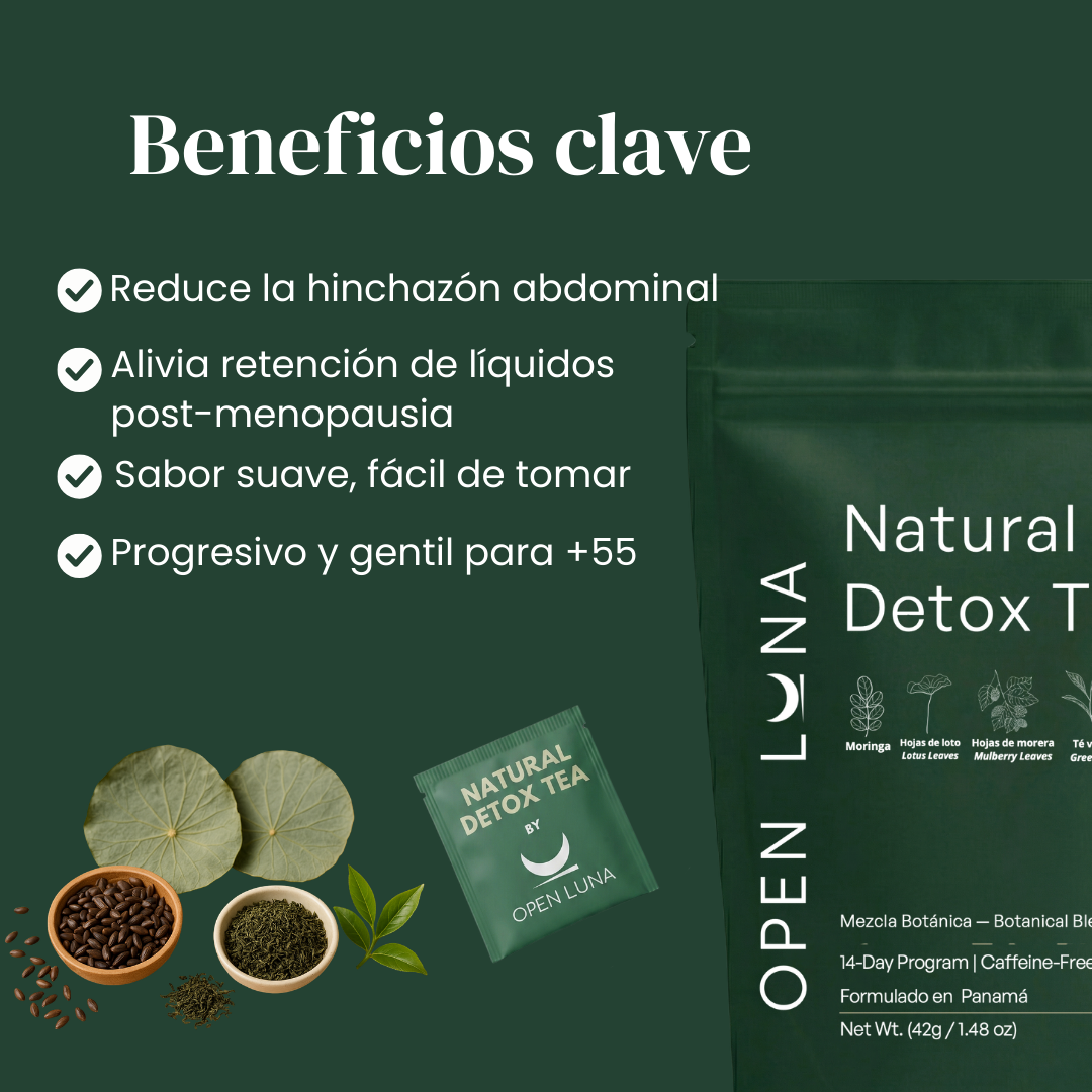 Natural Detox Para Mujeres 55+/ Desinflámate Sin Urgencias en 14 días ✨